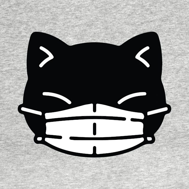 Black Cat Face Mask Pew Pew Madafakas by Cats Cute 